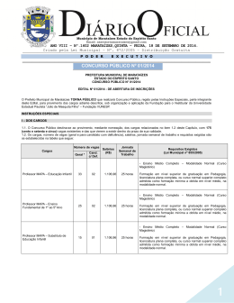 concurso público nº 01/2014 - Prefeitura Municipal de Marataízes