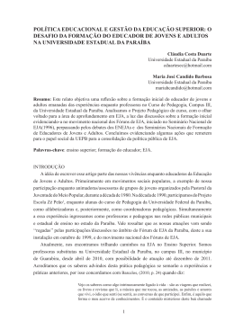 pol&iacute;tica educacional e gest&atilde;o da educa&ccedil;&atilde;o superior: o