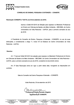 Edital - UniFOA