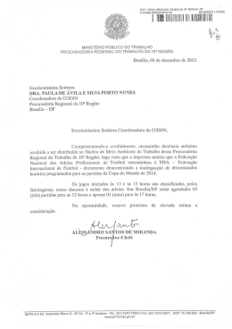 Audiência da Fenapaf com Ministério Público do Trabalho
