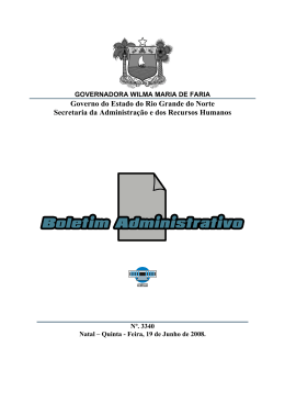 Governo do Estado do Rio Grande do Norte Secretaria da