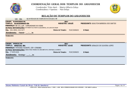 COORDENAÇÃO GERAL DOS TEMPLOS DO AMANHECER