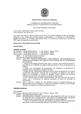 2&ordf; C&Acirc;MARA DE COORDENA&Ccedil;&Atilde;O E REVIS&Atilde;O - 2&ordf; CCR