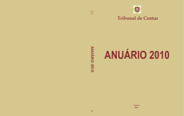 Anuário 2010 - Tribunal de Contas