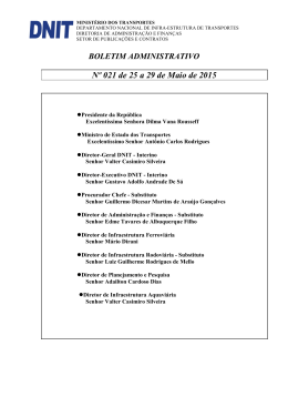 BOLETIM ADMINISTRATIVO Nº 021 DE 25 a 29/05/15