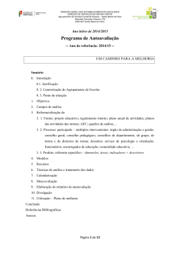 documento para - Agrupamento de Escolas Fernando