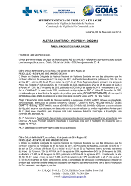 002/2014 Produtos para Sa&uacute;de