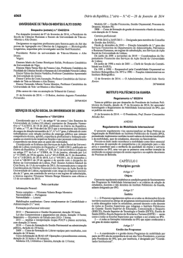 Regulamento de Mobilidade Internacional