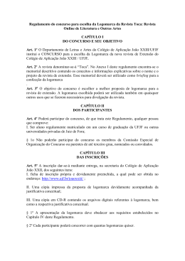 Regulamento do concurso para escolha da Logomarca da Revista