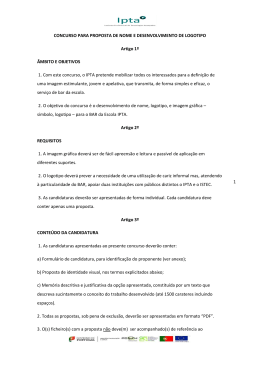 1 CONCURSO PARA PROPOSTA DE NOME E DESENVOLVIMENTO DE LOGOTIPO