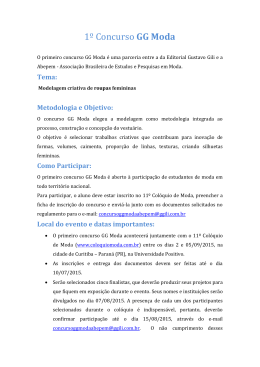 1&ordm; Concurso GG Moda