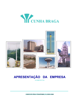 APRESENTA&Ccedil;&Atilde;O DA EMPRESA