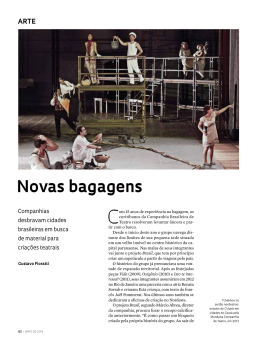 Novas bagagens - Revista Pesquisa FAPESP