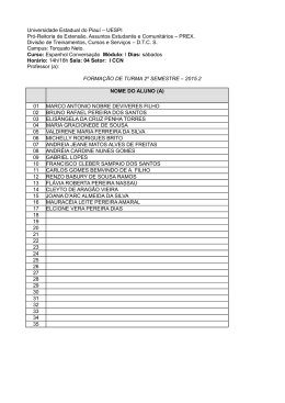 Forma&ccedil;&atilde;o de Turmas &ndash; Cursos de Extens&atilde;o 2015.2