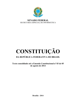 Senado Federal - Atividade Legislativa - Legisla&ccedil;&atilde;o