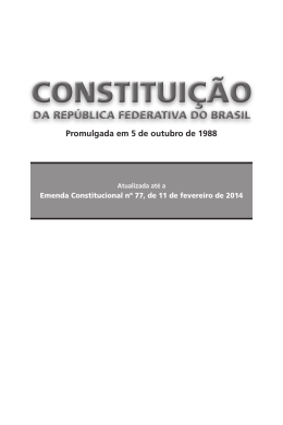 Promulgada em 5 de outubro de 1988