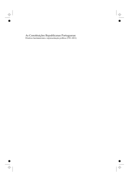 As Constitui&ccedil;&otilde;es Republicanas Portuguesas