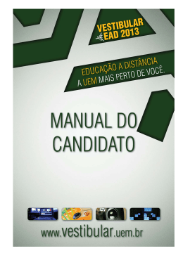 Manual do Candidato