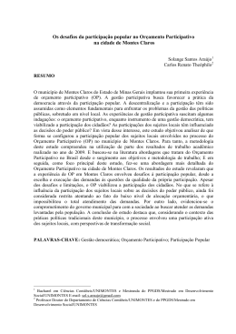 Trabalho Completo - IV Congresso em Desenvolvimento Social