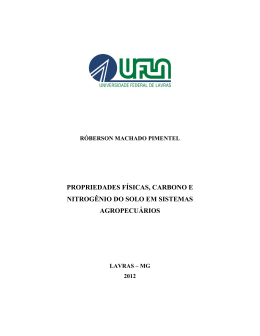 DISSERTACAO_Propriedades f&iacute;sicas, carbono e nitrog&ecirc;nio