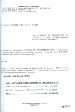SERVI&Ccedil;O P&Uacute;BLICO MUNICIPAL PRA&Ccedil;A ALBERTO PINTO, N&deg; 01
