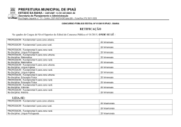 retificação ii - PCI Concursos