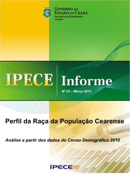 Perfil da Raça da População Cearense - Análise - Ipece