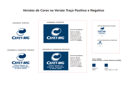 Vers&otilde;es de Cores na Vers&atilde;o Tra&ccedil;o Positivo e Negativo - Cefet-MG