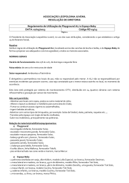 Playground ALJ e Espa&ccedil;o Baby - Associa&ccedil;&atilde;o Leopoldina Juvenil