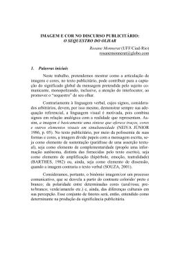 IMAGEM E COR NO DISCURSO PUBLICIT&Aacute;RIO: O SEQUESTRO