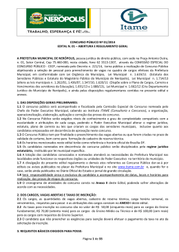 Abertura Edital
