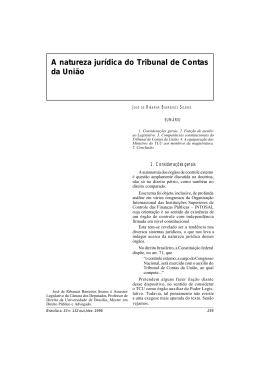 A natureza jurídica do Tribunal de Contas da União