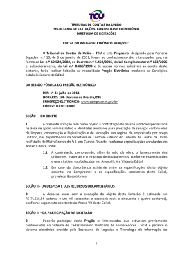 Edital (abertura 1&ordm;/07 &agrave;s 10h)