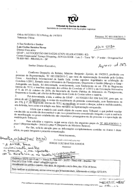 A Sua Senhoria o Senhor A D` M gpg&eacute;