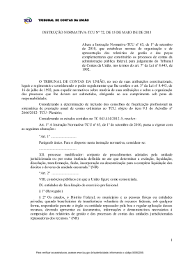 Instrução Normativa-TCU nº 72/2013