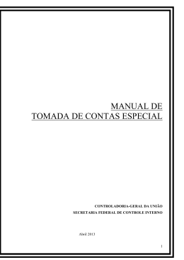 Tomada de conta especial