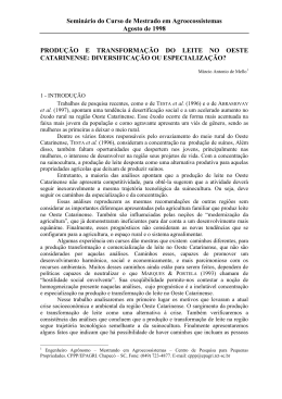 especializa&ccedil;&atilde;o e concentra&ccedil;&atilde;o da produ&ccedil;&atilde;o de su&iacute;nos como fato