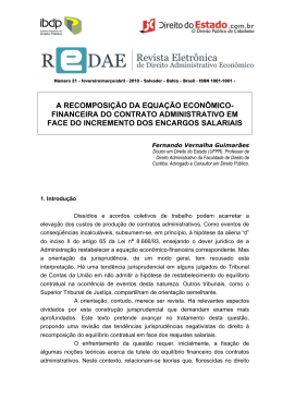 a recomposi&ccedil;&atilde;o da equa&ccedil;&atilde;o econ&ocirc;mico