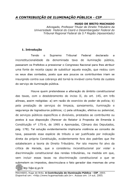 A Contribui&ccedil;&atilde;o de ilumina&ccedil;&atilde;o p&uacute;blica.