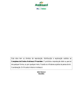 EXERC&Iacute;CIOS - PROFESSOR - Complexo de Ensino Andreucci