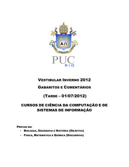 dos gabaritos - PUC-Rio