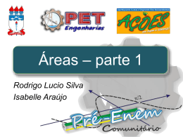 &Aacute;reas &ndash; parte 1 - Universidade Federal de Alagoas