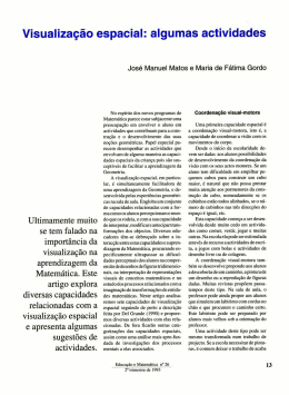 Visualiza&ccedil;&atilde;o espacial