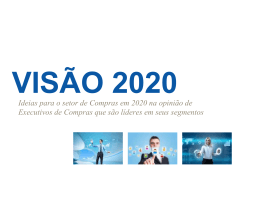 Ideias para o setor de Compras em 2020 na opini&atilde;o de Executivos