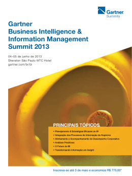 Gartner Business Intelligence & Information Management Summit
