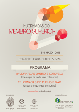 PROGRAMA - Sociedade Portuguesa de Ortopedia e Traumatologia