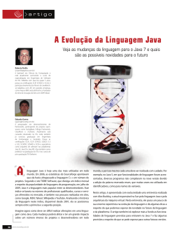 A Evolu&ccedil;&atilde;o da Linguagem Java