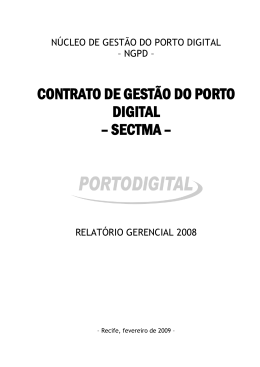 Relatório gerencial 2008