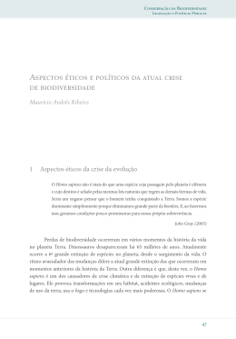 Aspectos éticos e políticos da atual crise de