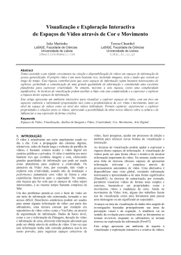 Visualiza&ccedil;&atilde;o e Explora&ccedil;&atilde;o Interactiva de Espa&ccedil;os de V&iacute;deo atrav&eacute;s